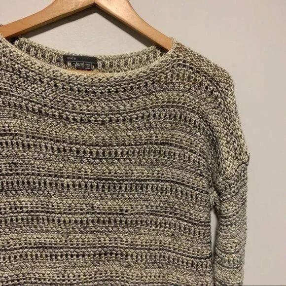 Vince grey drop shoulder lose knit sweater Size XS - Picture 5 of 13